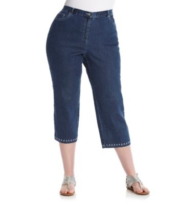 Ruby Rd.® Plus Size Denim Capri