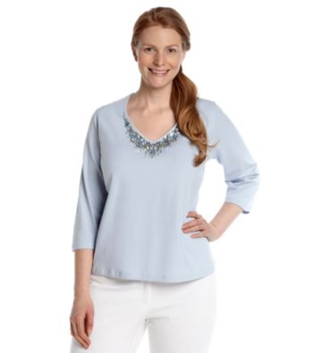 Ruby Rd.® Plus Size V-Neck Top
