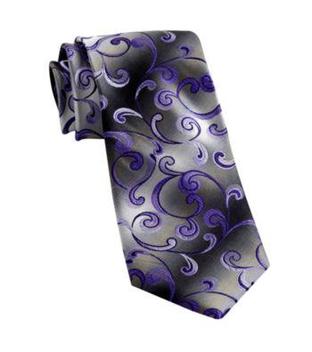 Van Heusen® Men's Big & Tall Purple United Paisley Silk Tie