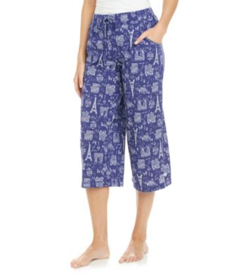 KN Karen Neuburger Knit Capris - Purple Paris