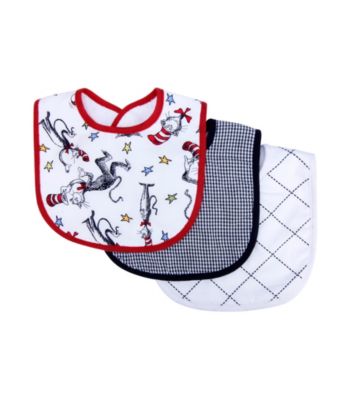 Trend Lab Dr. Seuss Cat in the Hat 3 Pack Bib Set