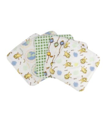 Trend Lab Dr. Seuss the Lorax 5 Pack Wash Cloth Set