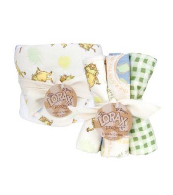 Trend Lab Dr. Seuss the Lorax Hooded Towel and Wash Cloth Set