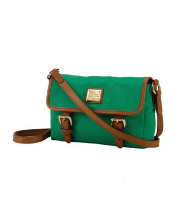 Lauren Ralph Lauren Leather Trimmed Crossbody Bag