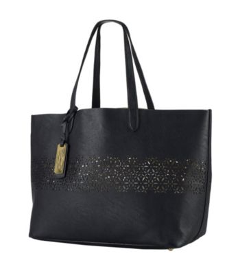 Lauren Ralph Lauren Chantilly Laser Cut Classic Tote