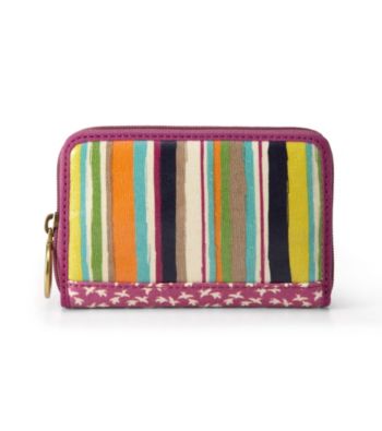 Fossil® Bright Stripe Key-Per Zip Multifunction