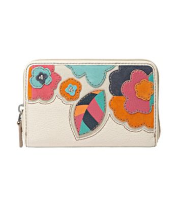 Fossil® Hunter Floral Zip Multi
