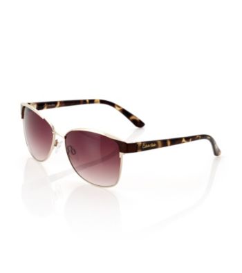 Calvin Klein Chocolate Cat Eye Sunglasses