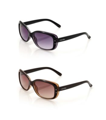Calvin Klein Plastic Rectangle Sunglasses