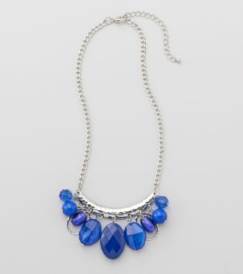 Studio Works® Blue And Silvertone Chain Necklace