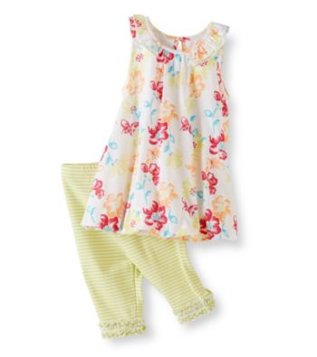 Little Me® Baby Girls' Watercolor Tunic and Capri Pants Set