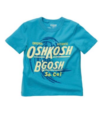 OshKosh B'Gosh® Boys' 4-7 Blue Short Sleeve So Cal Tee