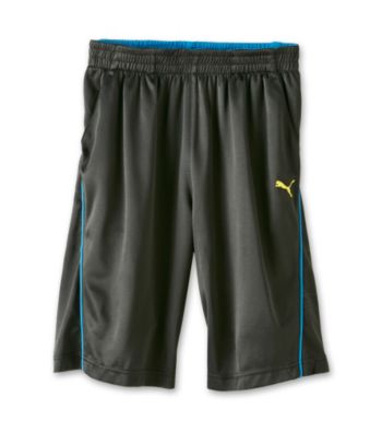 PUMA® Boys' 8-20 Black Performance Shorts