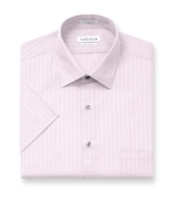 Van Heusen® Men's Melon Stripe Short Sleeve Dress Shirt