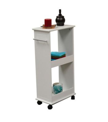 RiverRidge Home Products White Rolling Bath Shelves