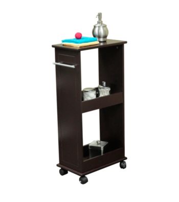RiverRidge Home Products Espresso Rolling Bath Shelves