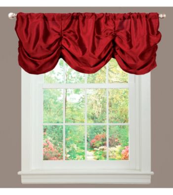 Lush Decor Estate Garden Red Valance