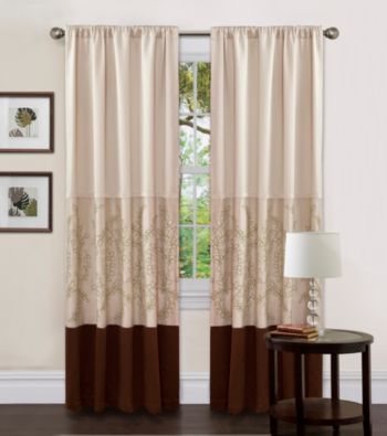 Lush Decor Hester Green Single Window Curtain