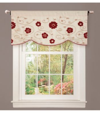 Lush Decor Royal Embrace Red Valance