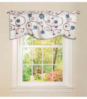 Lush Decor Royal Garden Blue Valance