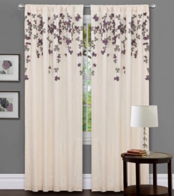 Lush Decor Flower Drop Window Panel
