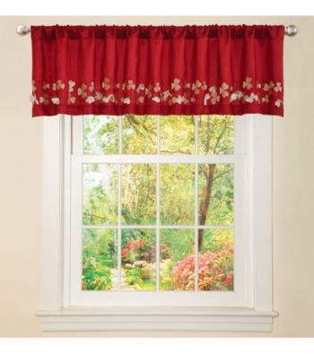 Lush Decor Flower Drop Valance