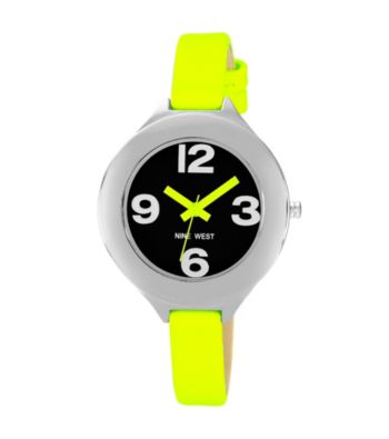Nine West® Women's Neon Strap Black Watch