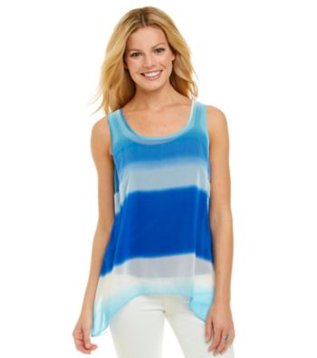 AGB® Printed Ombre Woven Tank