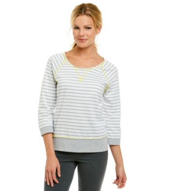 Exertek® Vintage Stripe Stitched Pullover