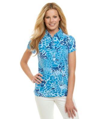 Gloria Vanderbilt® Wild At Heart Print Polo