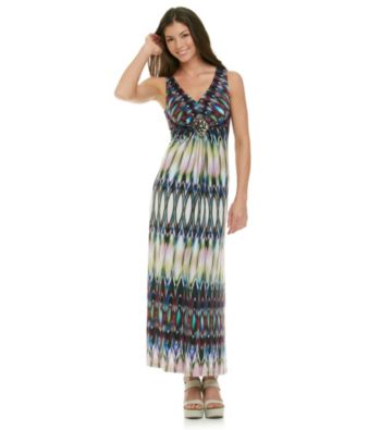 R &amp; M Richards Print Maxi Dress Women's