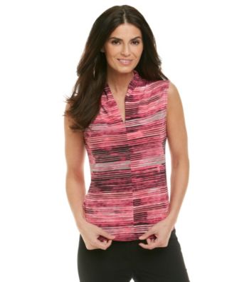 Le Suit® Printed V-Neck Cami