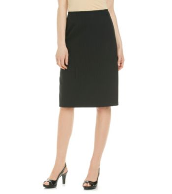 Le Suit® Pinstripe Straight Skirt