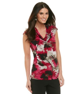 Le Suit® Fan Floral Print Cami