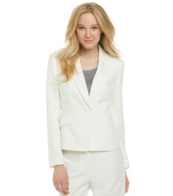 Kasper® Plus Size Melange Peak Collar Jacket