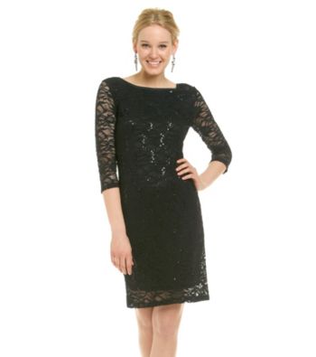 Marina Lace Boatneck Dress