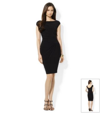 Lauren by Ralph Lauren® Side Ruched Sheath Dress
