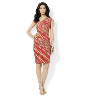 Lauren by Ralph Lauren® Asymmetric Neck Sheath