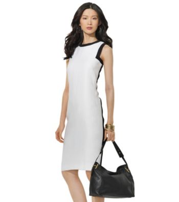 Lauren Ralph Lauren® Contrast Piped Sheath Dress