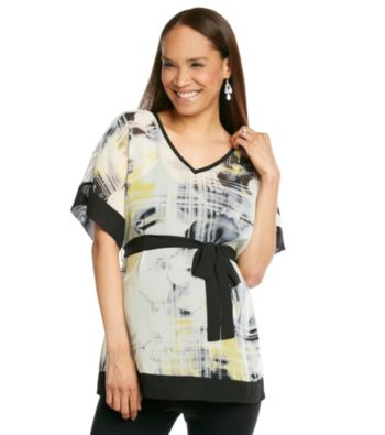 Three Seasons Maternity™ Sheer Chiffon Top