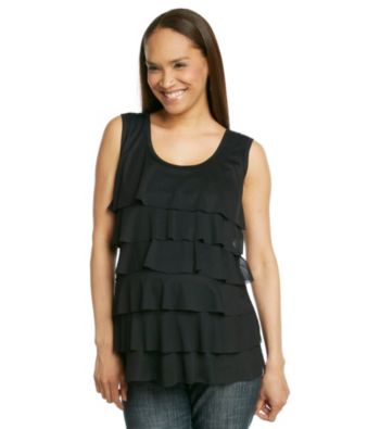Three Seasons Maternity™ Ruffle-Front Top