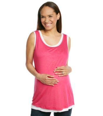 Three Seasons Maternity™ Layered-Look Double Tank
