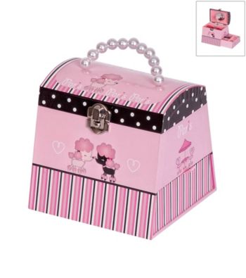 Mele & Co. Yvette Parisian Poodle Girl's Musical Ballerina Jewelry Box