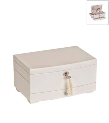Mele & Co.Isabel Girl's Wooden Musical Ballerina Jewelry Box In Ivory