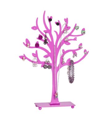 Mele & Co. Lisa Metal Tree Jewelry Stand in Pink