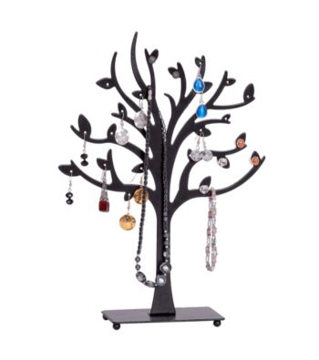 Mele & Co. Lisa Metal Tree Jewelry Stand in Black