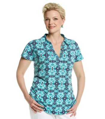 Jones New York Signature® Plus Size Printed Polo