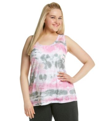 Calvin Klein Performance® Plus Size Sublimation Burnout Tank