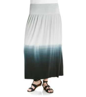 Fever™ Plus Size Dip-Dye Maxi Skirt