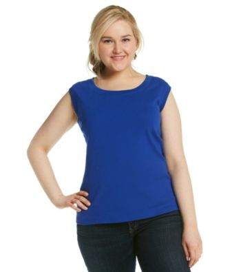 Rafaella® Plus Size Scoopneck Tank